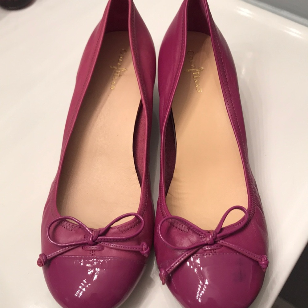 Purple cole haan wedges